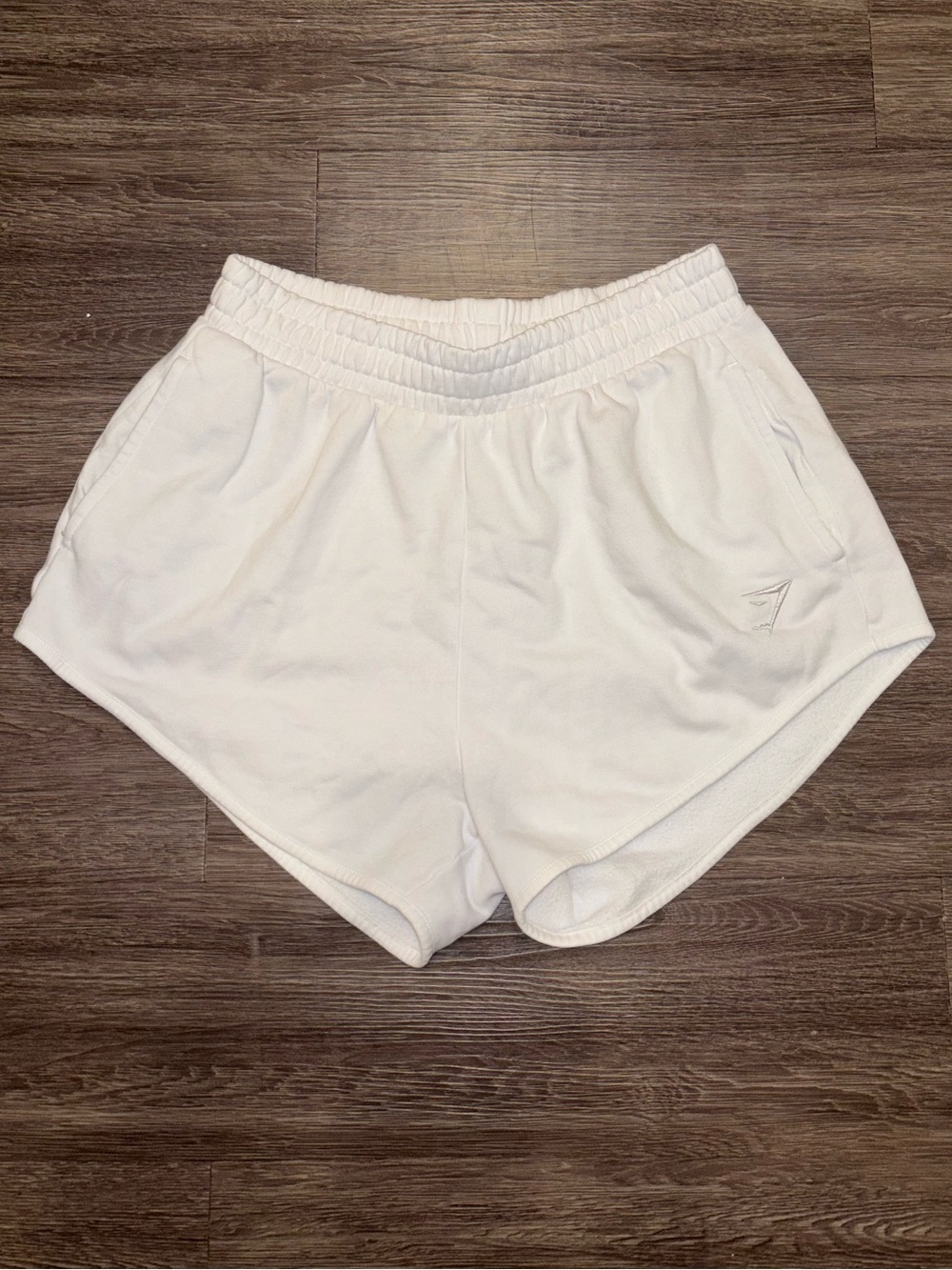 Gymshark White Women's Athletic Shorts - Lightweight Workout Staple